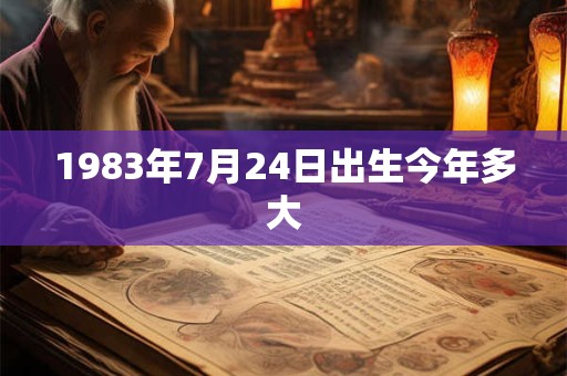 1983年7月24日出生今年多大