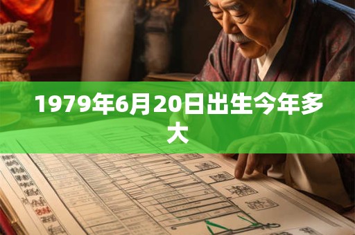 1979年6月20日出生今年多大