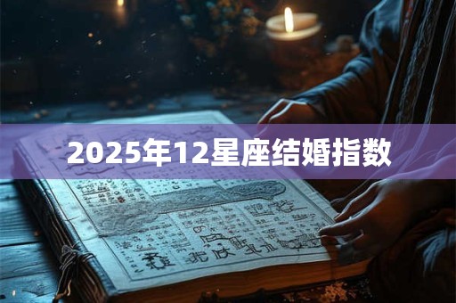 2025年12星座结婚指数