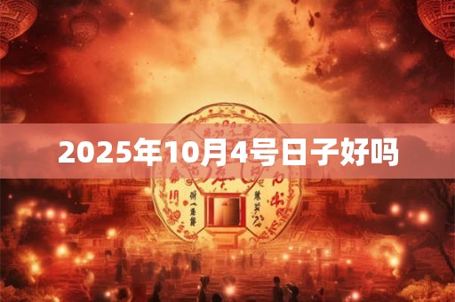 2025年10月4号日子好吗