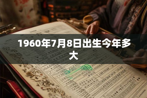 1960年7月8日出生今年多大