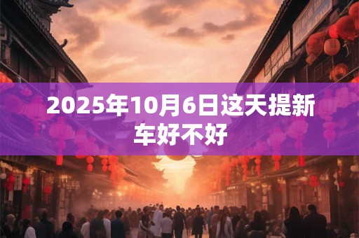 2025年10月6日这天提新车好不好