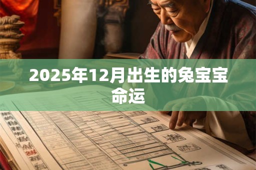 2025年12月出生的兔宝宝命运