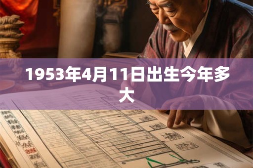 1953年4月11日出生今年多大