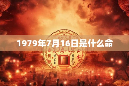 1979年7月16日是什么命