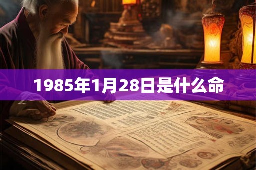 1985年1月28日是什么命