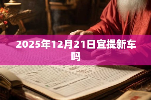2025年12月21日宜提新车吗