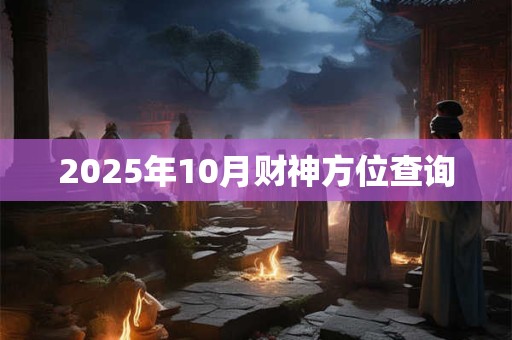2025年10月财神方位查询
