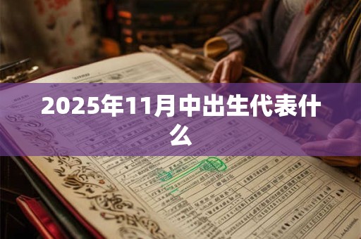 2025年11月中出生代表什么