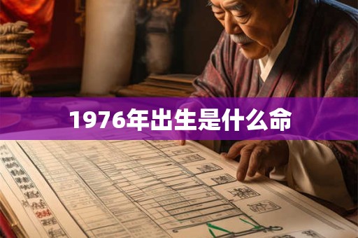 1976年出生是什么命 1976年出生是什么命