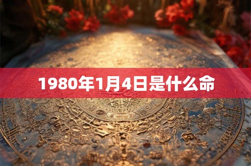 1980年1月4日是什么命