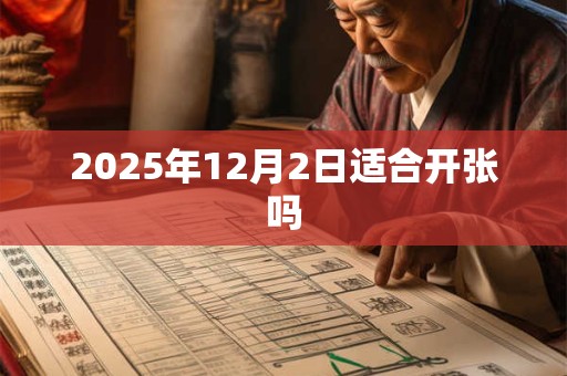 2025年12月2日适合开张吗