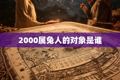 2000属兔人的对象是谁