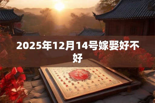 2025年12月14号嫁娶好不好