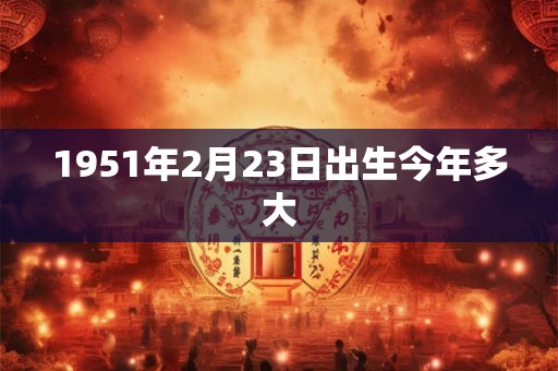 1951年2月23日出生今年多大
