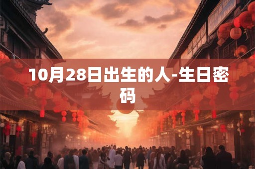 10月28日出生的人-生日密码