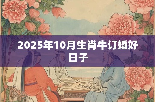 2025年10月生肖牛订婚好日子