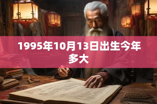 1995年10月13日出生今年多大