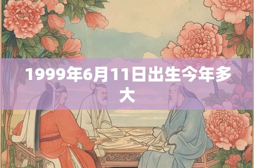 1999年6月11日出生今年多大