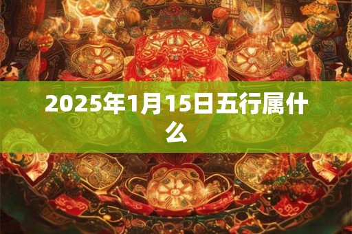 2025年1月15日五行属什么
