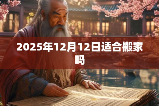 2025年12月12日适合搬家吗