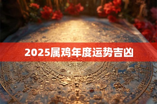 2025属鸡年度运势吉凶