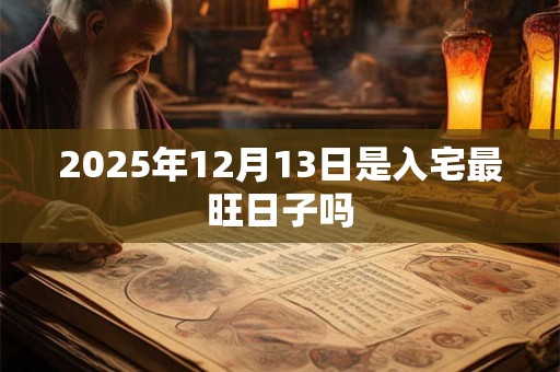 2025年12月13日是入宅最旺日子吗