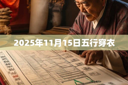 2025年11月15日五行穿衣