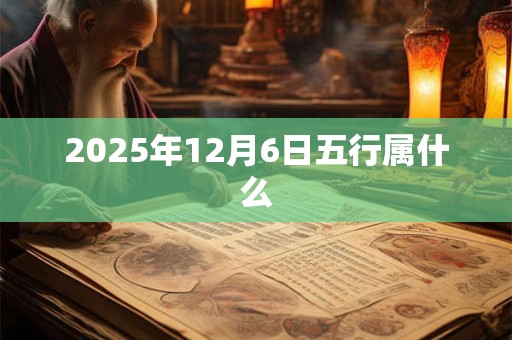 2025年12月6日五行属什么