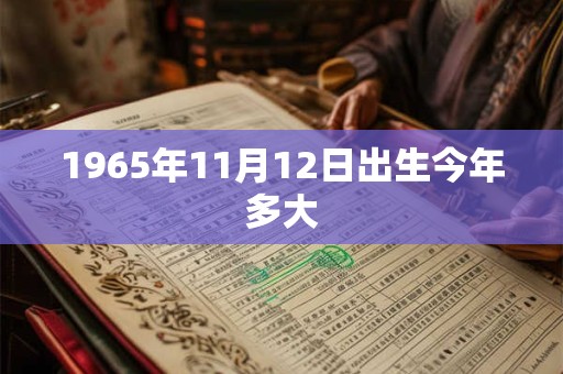 1965年11月12日出生今年多大