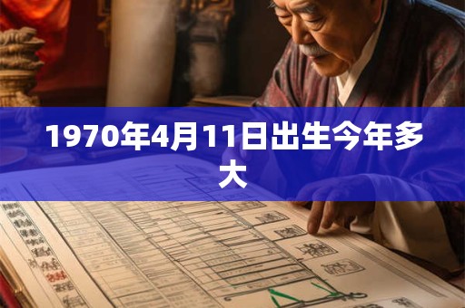1970年4月11日出生今年多大