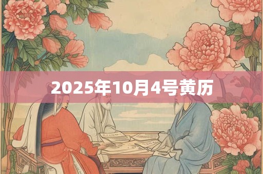 2025年10月4号黄历