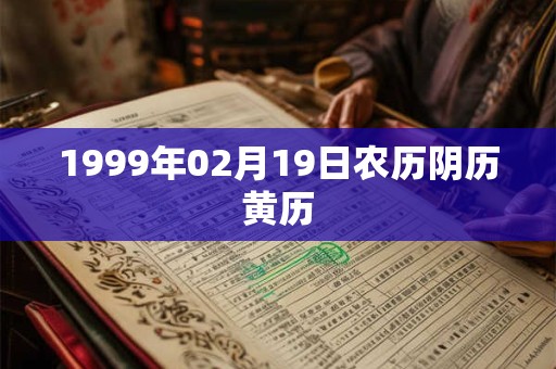 1999年02月19日农历阴历黄历