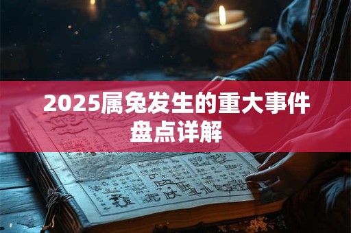 2025属兔发生的重大事件盘点详解