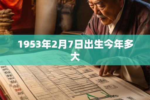 1953年2月7日出生今年多大