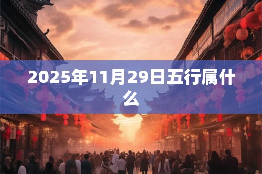2025年11月29日五行属什么