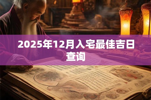 2025年12月入宅最佳吉日查询