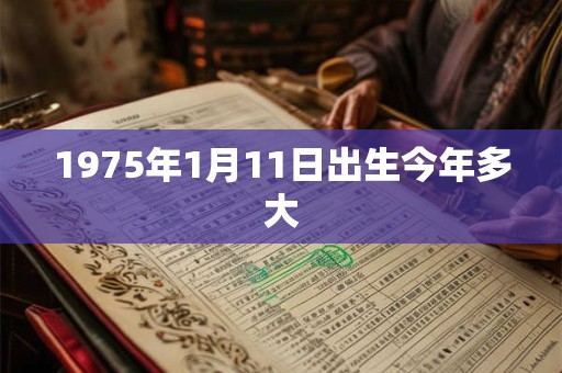 1975年1月11日出生今年多大 1975年1月11日出生今年多大