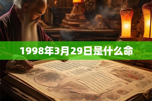 1998年3月29日是什么命