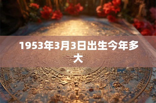 1953年3月3日出生今年多大