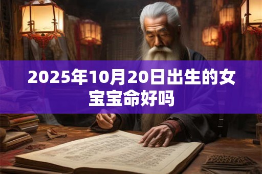 2025年10月20日出生的女宝宝命好吗