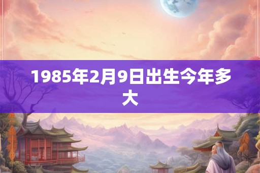 1985年2月9日出生今年多大