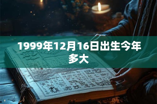 1999年12月16日出生今年多大