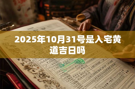 2025年10月31号是入宅黄道吉日吗