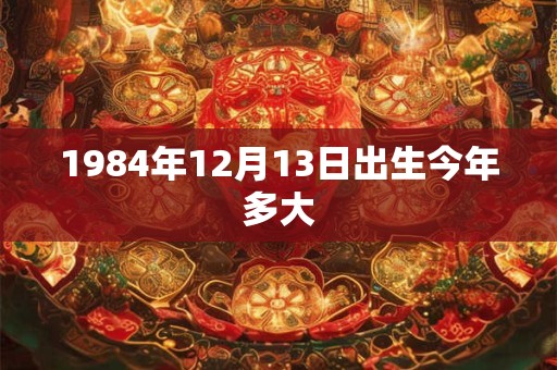 1984年12月13日出生今年多大