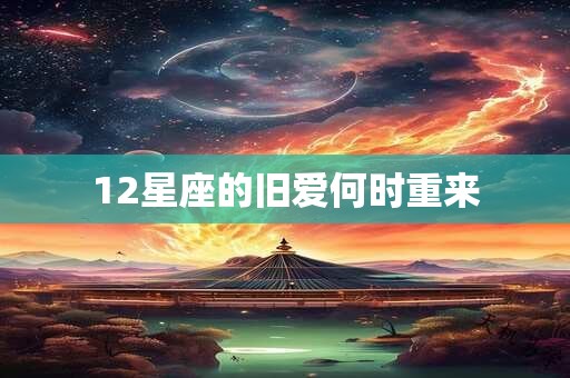 12星座的旧爱何时重来