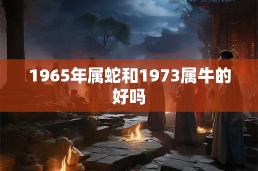 1965年属蛇和1973属牛的好吗