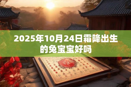 2025年10月24日霜降出生的兔宝宝好吗