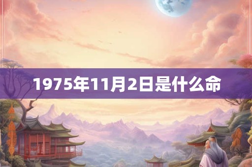 1975年11月2日是什么命