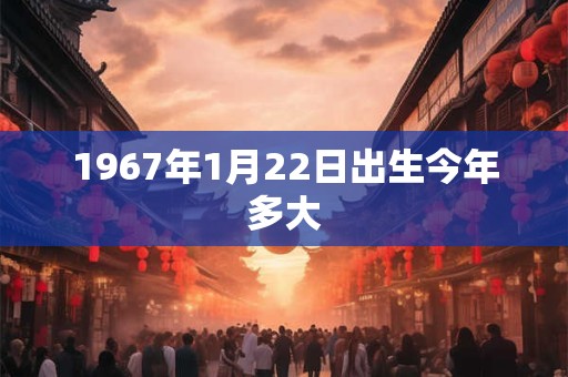 1967年1月22日出生今年多大